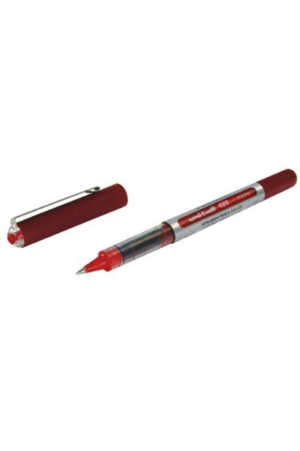 Uni-Ball Roller Kalem 10 Eye Broad Jel Bilye Uç İmza Kalemi 1.0 MM Kırmızı (12 Li Paket) ürün görseli 1