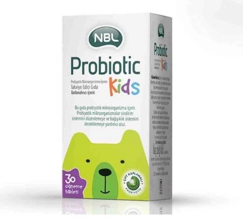 NBL Probiotic Kids 30 Çiğneme Tableti ürün görseli 1