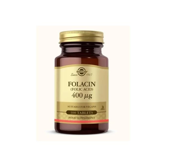 Solgar Folic Acid 400 mcg 100 Tablet ürün görseli 1