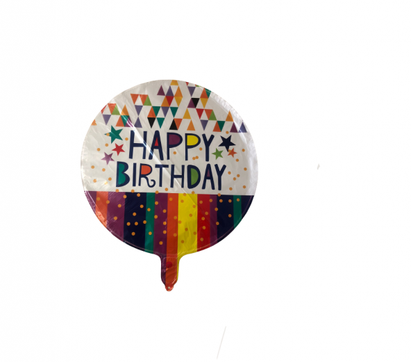 FOLYO BALON HAPPY BİRTHDAY RENKLİ ŞEKİLLİ 18 DÜ 15 ürün görseli 1
