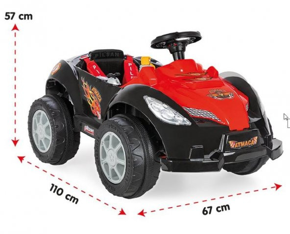 Pilsan Atmaca 6 Volt Akülü Araba - Resim 2