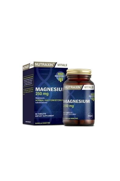 Nutraxin Magnesium 250 mg 60 Tablet ürün görseli 1