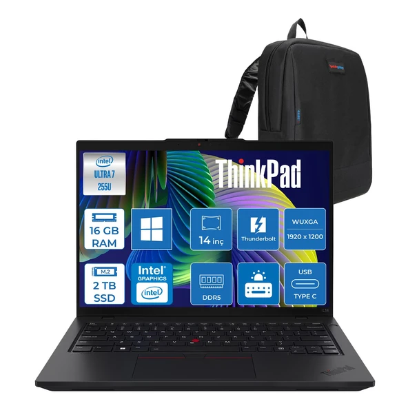 Thinkpad L14 Gen 6 Core Ultra 7 255U 16GB 2TB SSD Intel Graphics Win 11 Pro 821S60072TXWP04