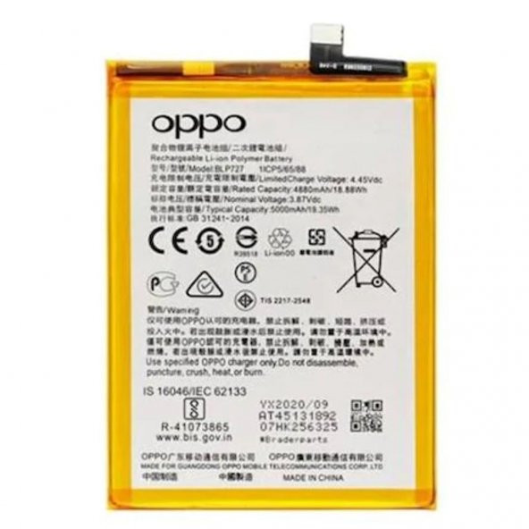 Oppo A5 2020  A9 2020 Batarya Pil Orjinal  BLP727 ürün görseli 1