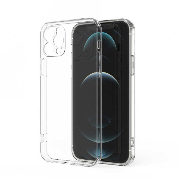 Apple iPhone 12 Pro Max Kılıf Kamera Korumalı Süper Silikon Kapak ürün görseli 1