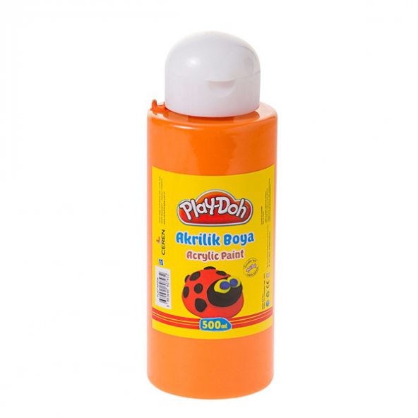 Play-Doh Akrilik Boya 500 ML Turuncu PLAY-AK009 ürün görseli 1