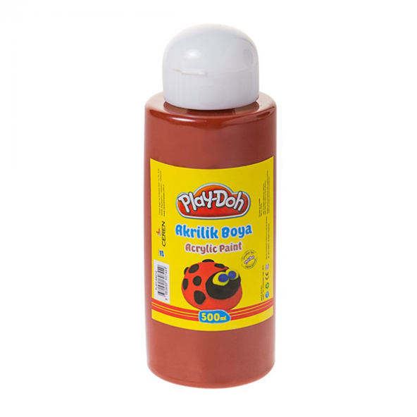 Play-Doh Akrilik Boya 500 ML Kahverengi PLAY-AK010 ürün görseli 1