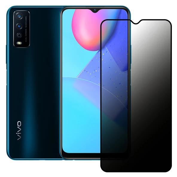 Vivo Y11s / Y20 Hayalet Privacy Gizli Cam Ekran Koruyucu Siyah ürün görseli 1