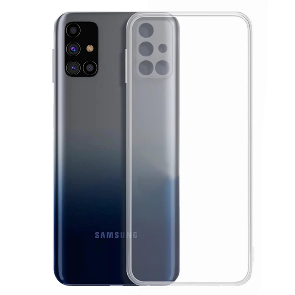 FitCase Samsung Galaxy M51 Kılıf Kamera Korumalı Silikon Şeffaf Arka Kapak ürün görseli 1