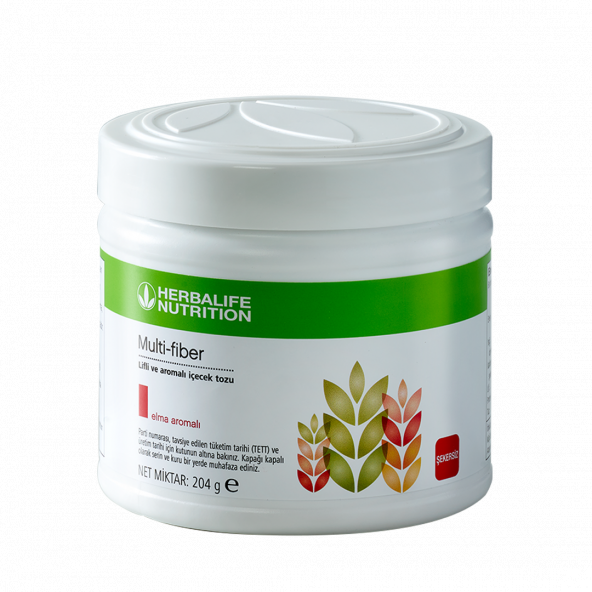 Herbalife Multi-Fiber Lifli ve Aromalı İçecek Tozu Elma 204 gr ürün görseli 1