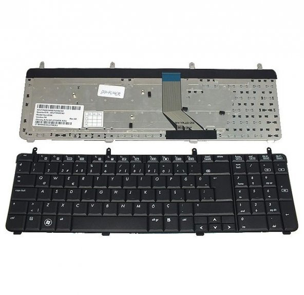 ERK-HC446TR - Hp Pavilion dv7, dv7-2000, dv7-3000, dv7t, dv7t-2000 Siyah Notebook Klavye ürün görseli 1