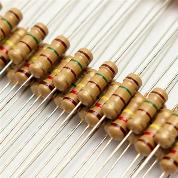 1/2W 1K Ohm karbon film direnç x 10 adet  (rf081) ürün görseli 1