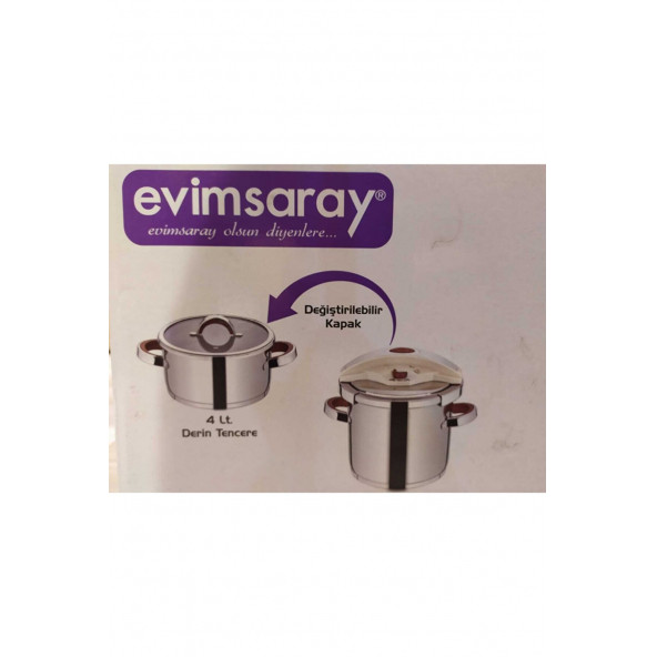 Evimsaray 7 + 4 Lt Düdüklü Tencere - Resim 2