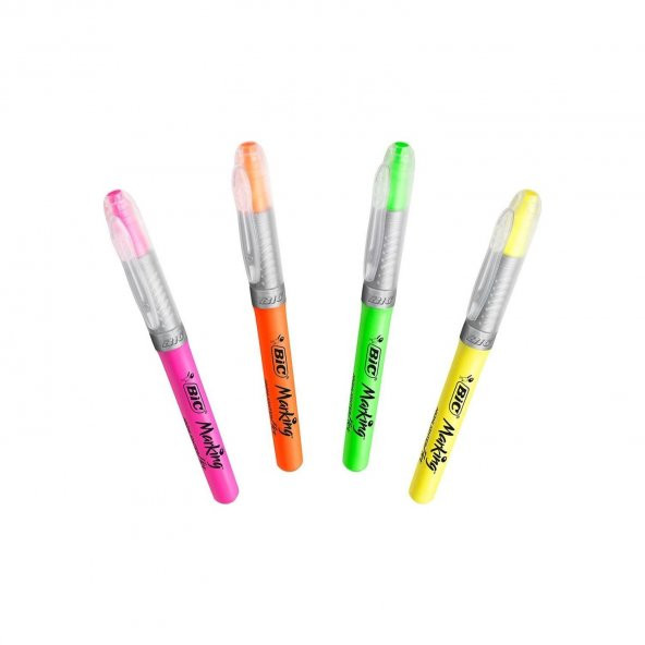 Bic Marking Highlighter Fosforlu Kalem Flex 4 Lü - Resim 2