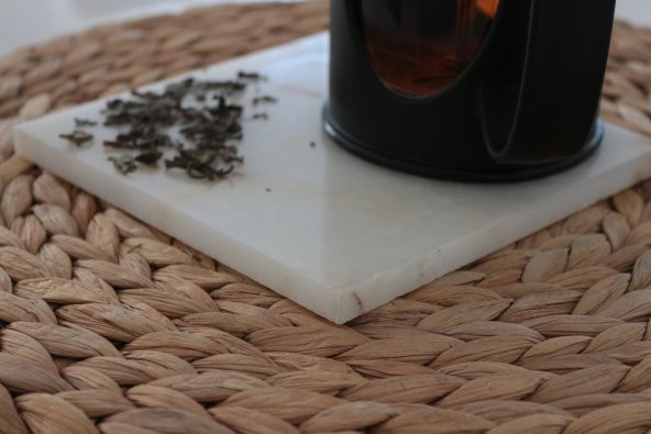 VENTO HOME Doğaltaş Mermer Nihale-Mini Beyaz - Resim 3
