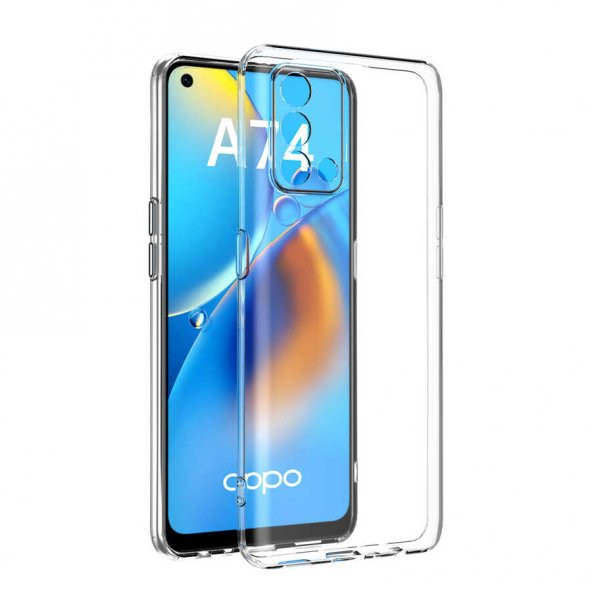 Oppo A74 4G Kılıf Kamera Korumalı Süper Silikon Kapak ürün görseli 1