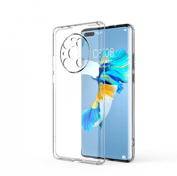 Huawei Mate 40 Pro Kılıf Kamera Korumalı Süper Silikon Kapak ürün görseli 1