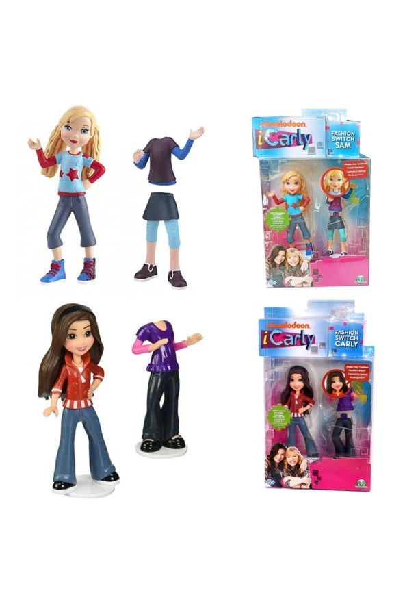 Nickelodeon 2 Li Icarly Fashion Switch Carly Ve Sam - Icarly Moda Giysileri - Değiştirilebilir Giysiler ürün görseli 1