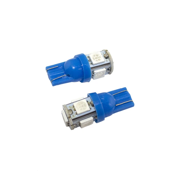 Space 12V Mavi 2x5 SMD Ledli Dekoratif T10 Ampul ürün görseli 1