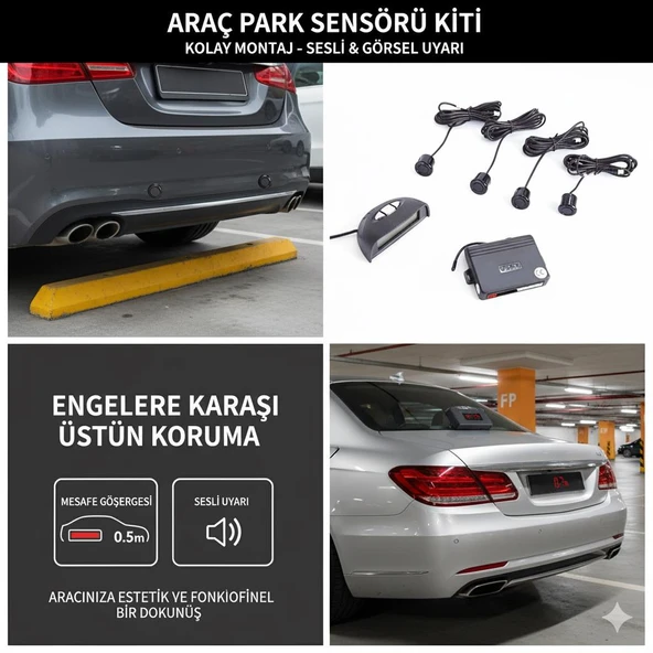 Space Bluetooth özellikli LCD göstergeli Geri Park Sensörü ürün görseli 1