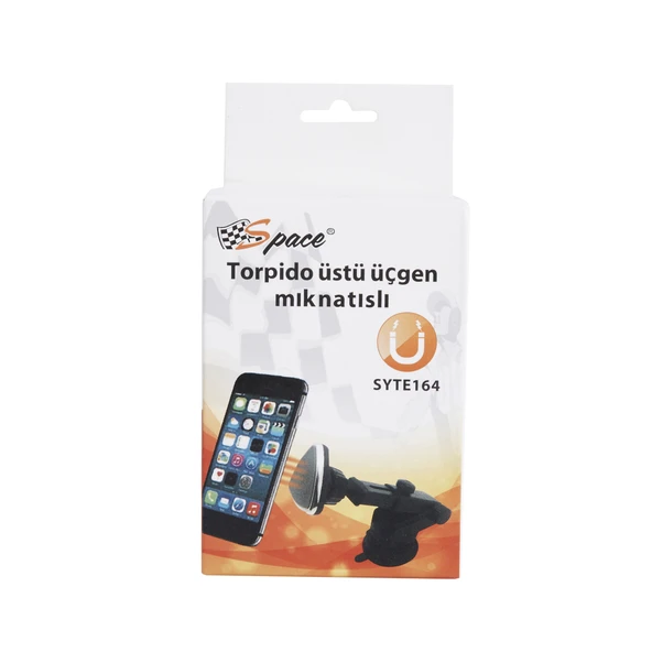 Space Torpido Üstü Üçgen Mıknatıslı Telefon Tutacağı Orta Boy / SYTE164 ürün görseli 1