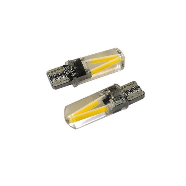 Space 12V Turuncu Cob Ledli Silikon T10 Canbus Ampul ürün görseli 1