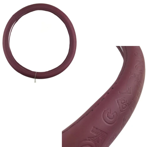 Space Bordo 38cm Direksiyon Kılıfı ürün görseli 1