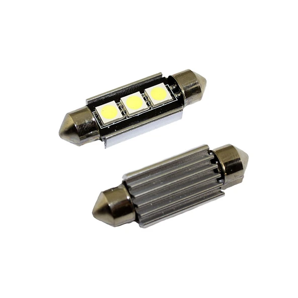 Space Ledli Dekoratif Sofit Ampul 2x3 SMD Canbus Beyaz 12V /LAAM153 ürün görseli 1