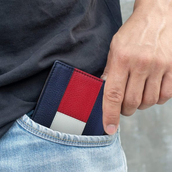 TOMMY HILFIGER Deri Cüzdan - U.S.A - Resim 3