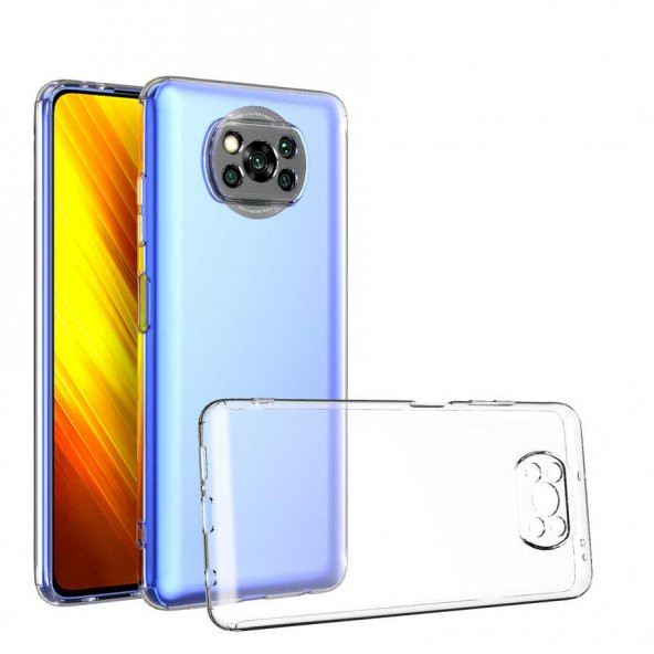 Xiaomi Poco X3 Kılıf Kamera Korumalı Süper Silikon Kapak ürün görseli 1