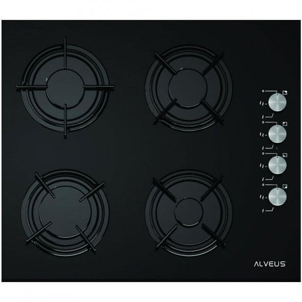 Alveus 3 Program Siyah Ankastre Cam Set - Resim 3