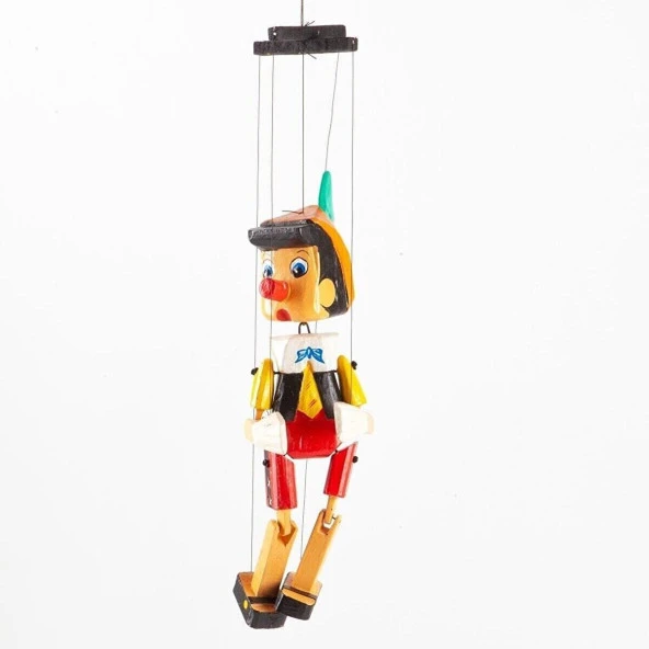 Ahşap Pinokyo Kukla Küçük Boy 20 cm ürün görseli 1
