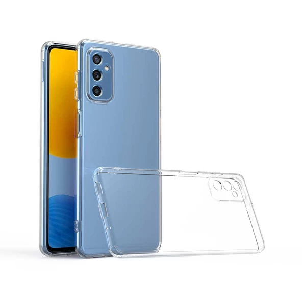 Galaxy M52 Kılıf İnce ve Esnek Şeffaf Süper Silikon ürün görseli 1