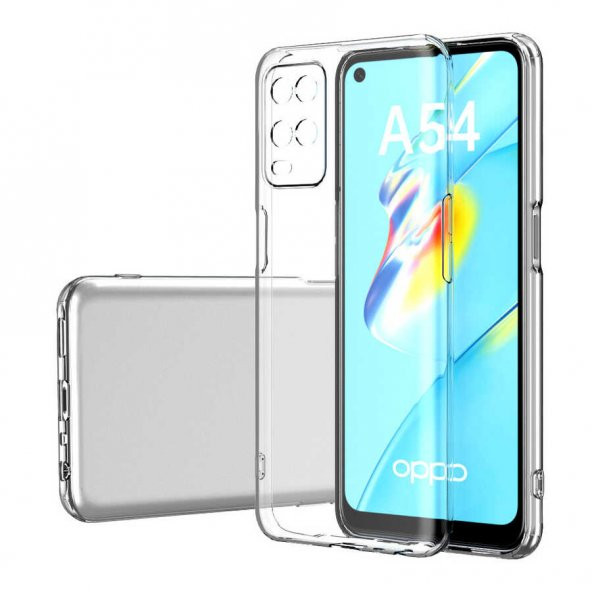 Oppo A54 4G Kılıf Kamera Korumalı Süper Silikon Kapak ürün görseli 1