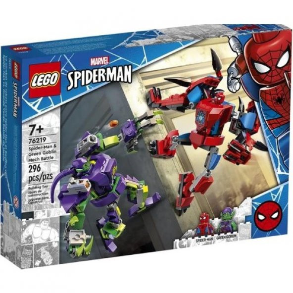 Lego Super Heroes 76219 Spider-Man And Green Goblin Mech Battle ürün görseli 1