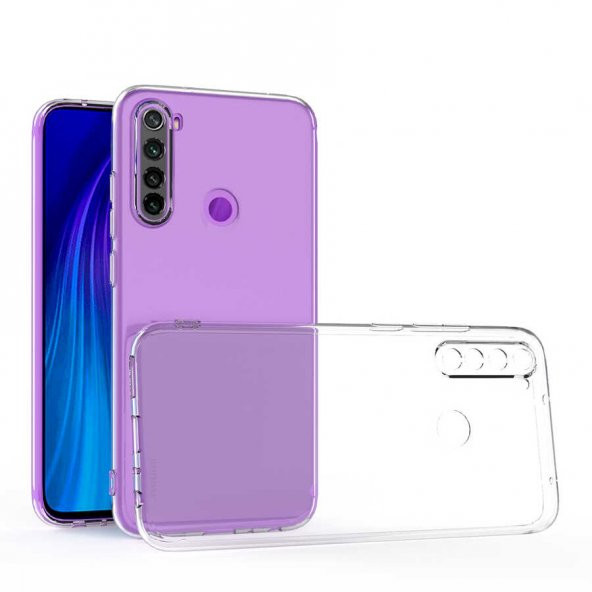 Xiaomi Redmi Note 8 Kılıf Kamera Korumalı Süper Silikon Kapak ürün görseli 1