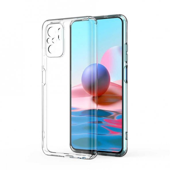 Xiaomi Redmi Note 10 Kılıf Kamera Korumalı Süper Silikon Kapak ürün görseli 1