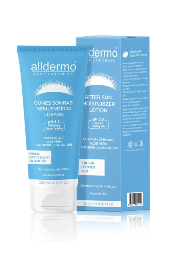ALLDERMO AFTERSUN GÜNEŞ SONRASI  LOSYON 200 ML ürün görseli 1