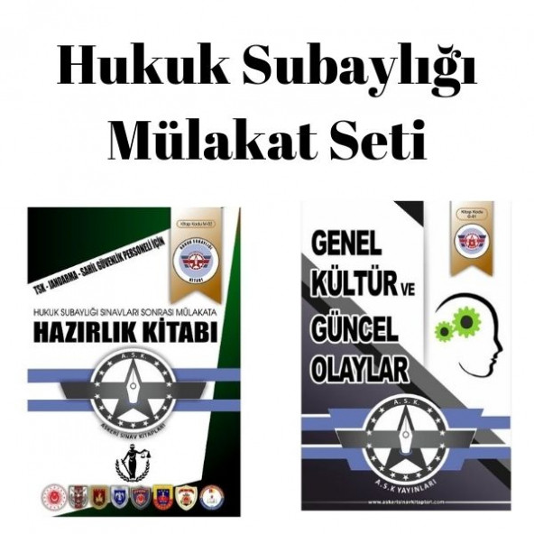 Hukuk Subaylığı Mülakat Seti ürün görseli 1