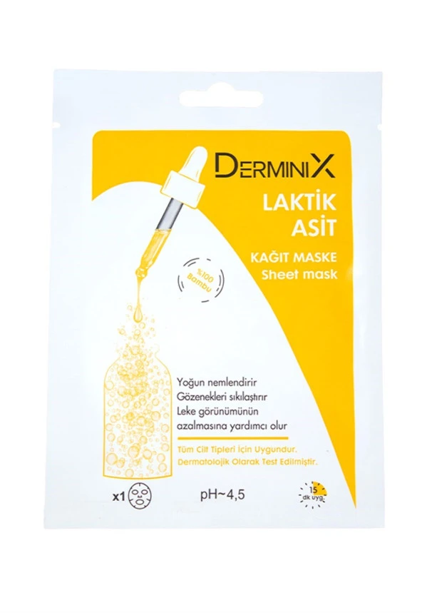 Derminix Laktik Asit Kağıt Maske ürün görseli 1