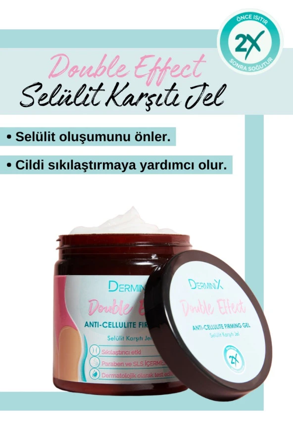 Derminix Double Effect Selülit Karşıtı Jel - Resim 3