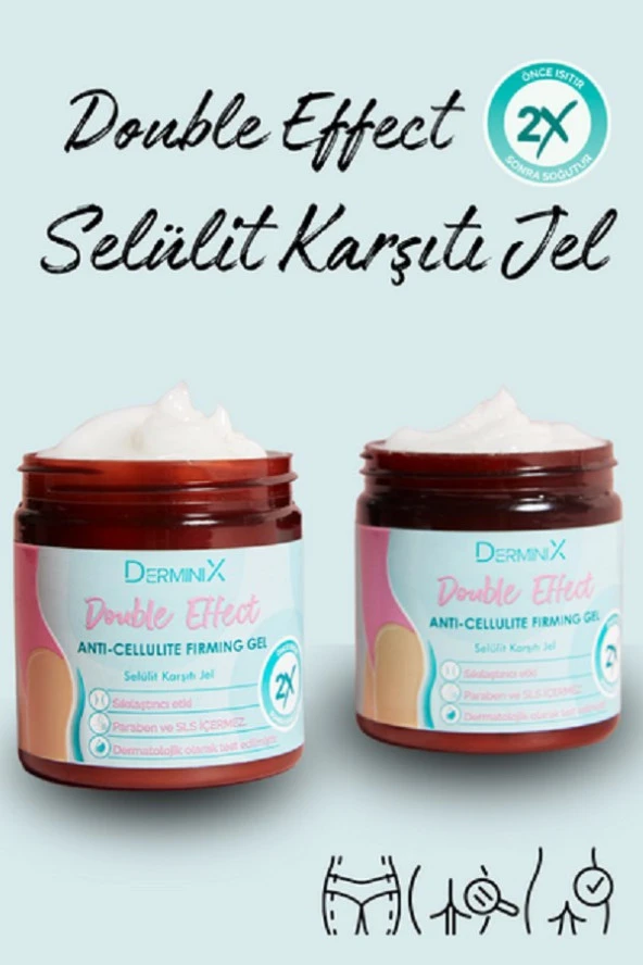Derminix 250 ml Double Effect Selülit Karşıtı Jel 2 Adet - Resim 3