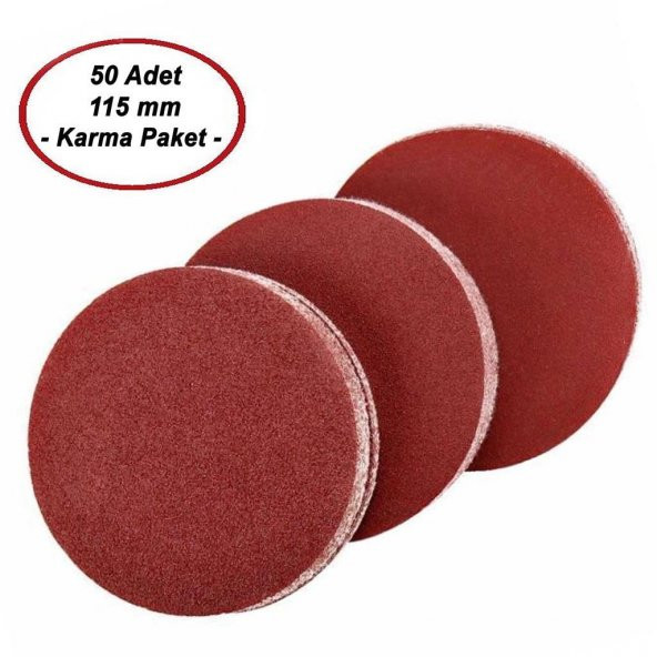 Ugr-Nikon 115 mm Yedek Cırt Zımpara Karma Paket (50 Adet) ürün görseli 1