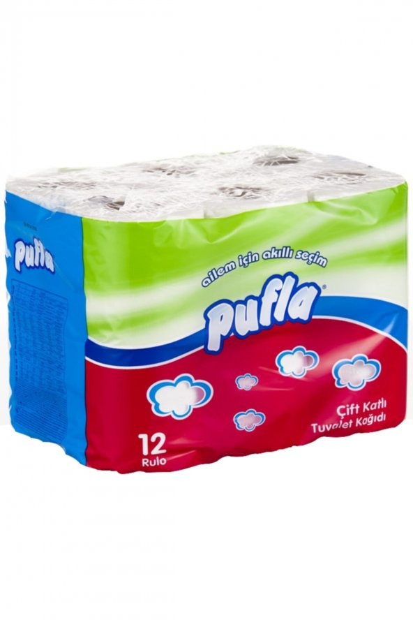 Pufla 12 Rulo 2 Katlı Tuvalet Kağıdı 4 LÜ ürün görseli 1