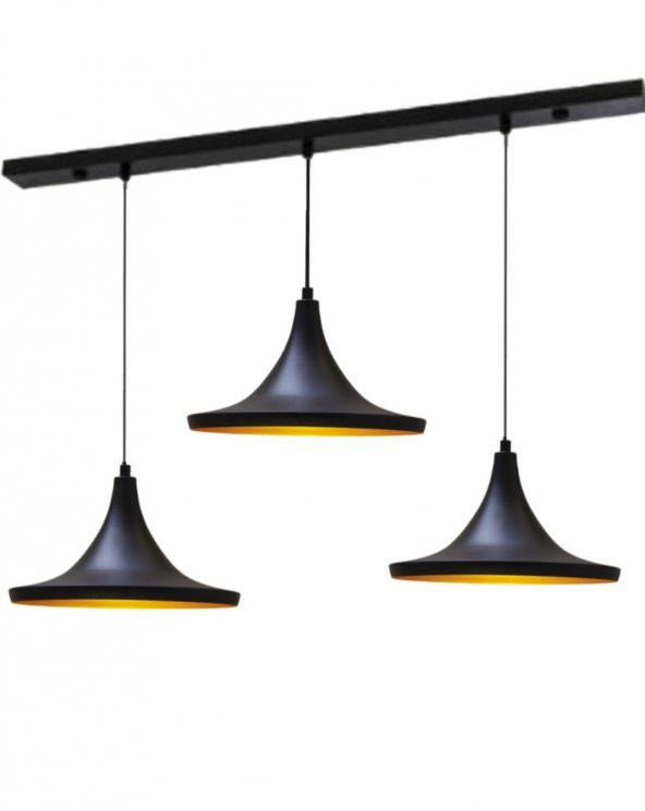 MYLİGHTS  RETRO  RUSTİK  VİNTAEG METAL SARKIT ÜÇLÜ   MASA ÜSÜT SARKIT AVİZE ürün görseli 1