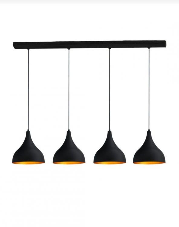 MYLİGHTS MASA ÜSTÜ DÖRTLÜ SARKIT AVİZE  120 CM TABAN - Resim 2