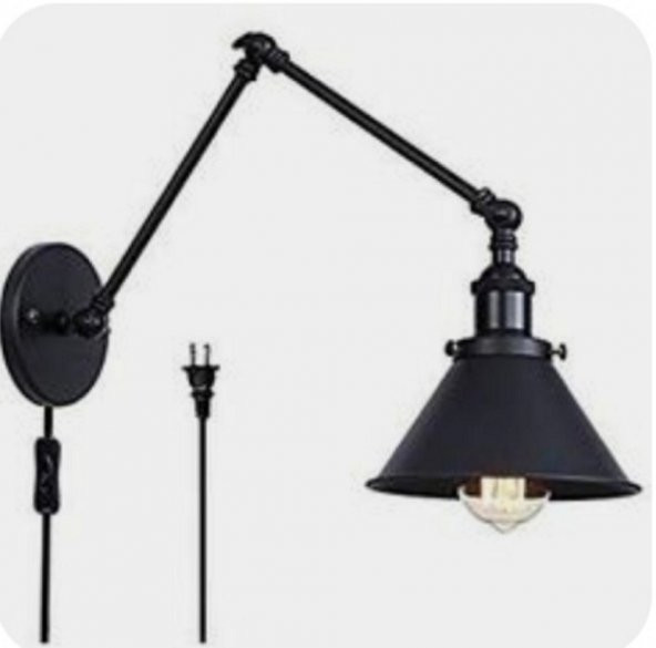 MYLİGHTS  RETRO RUSTİK ANAHTARLI FİŞLİ AKROBATİK APLİK ürün görseli 1