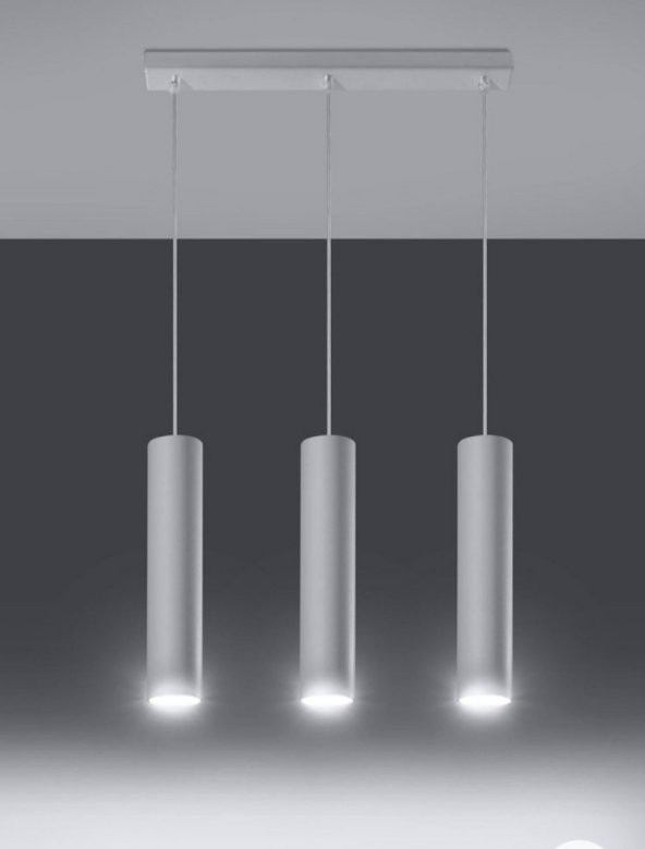 MYLİGHTS  SPOR MODERN LED AVİZE MASA ÜSTÜ SIRALI BEYAZ  IŞIK  AMPUL DAHİLDİR  LED AVİZE ürün görseli 1