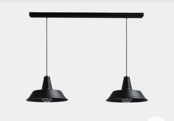 MYLİGHTS  RETRO  RUSTİK VİNTAGE İKİLİ MASA ÜSTĞ SIRALI  AVİZE  100CM KASA ürün görseli 1