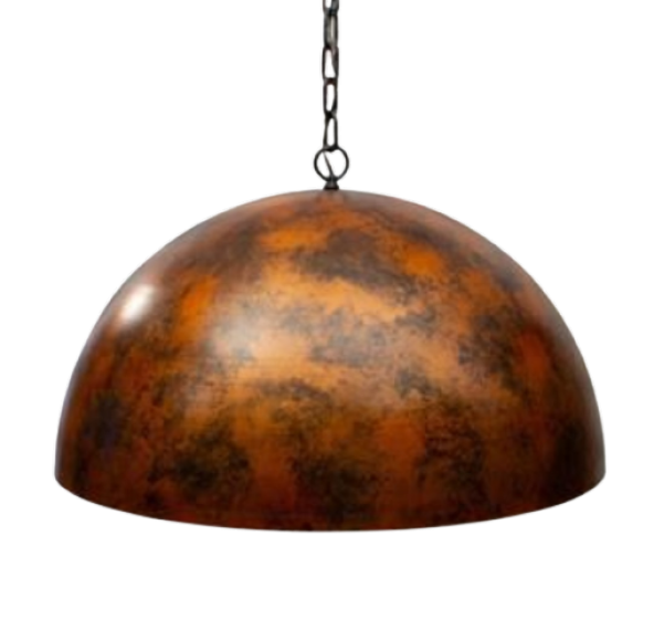 MYLİGHTS  RETRO  RUSTİK METAL SARKIT VİNTAGE BAKIR ESKİTME ZİNCİRLİ AVİZE 40 CM EN ürün görseli 1